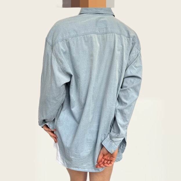 Armani denim blous