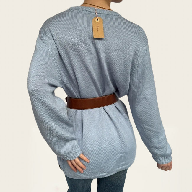 Armani Jeans pullover knit licht blauw-grijze tint