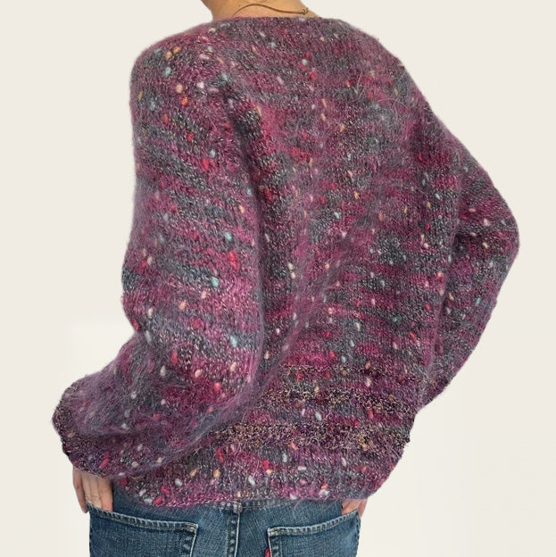 Veelkleurig gebreid vest / trui