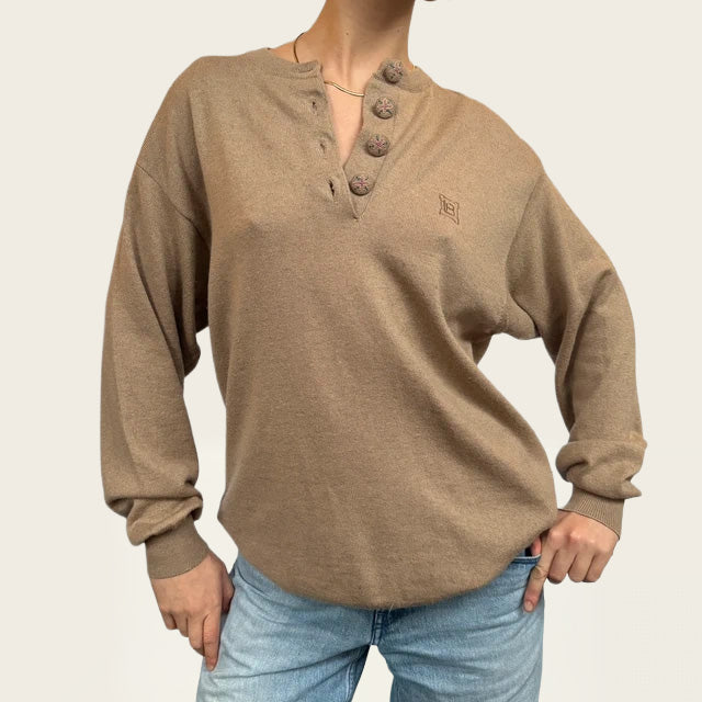 Laura Biagiotti linnen & kasjmier trui