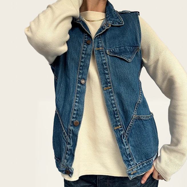 Posers denim gilet
