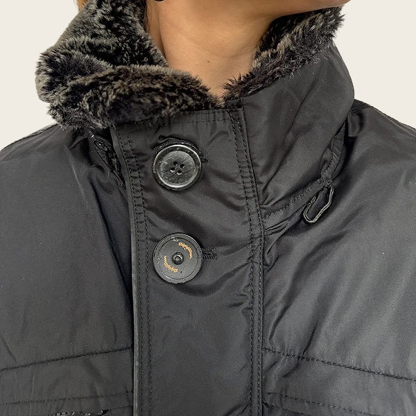 RefrigiWear zwarte waterdichte winterjas met dubbele rits