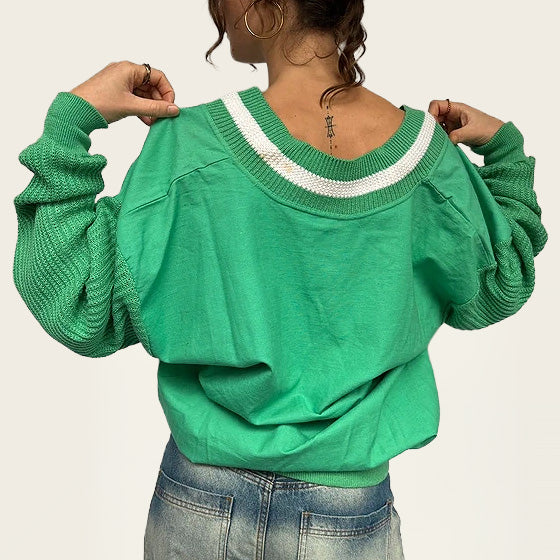 Le Magliedi Paky gebreide sweater groen
