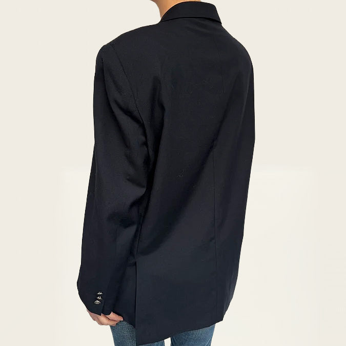 Oversized blazer in diepzwart