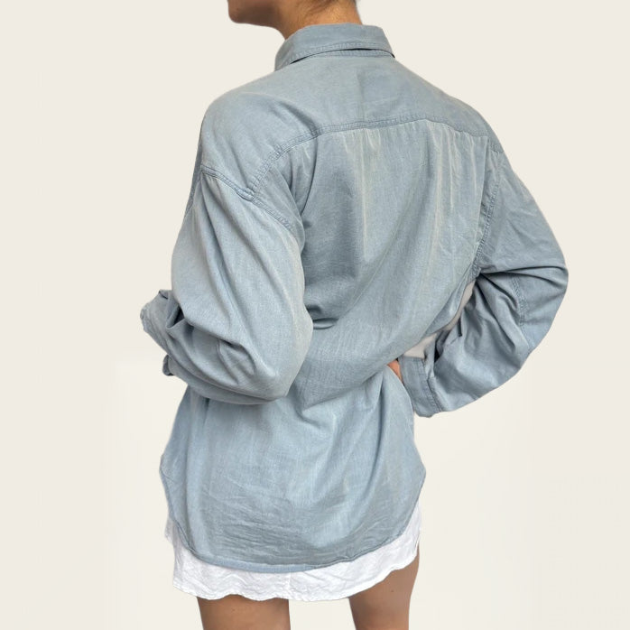 Armani denim blous